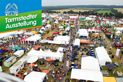 Ausstellungsgelände Tarmstedter Ausstellung Die regionale Messe "Tarmstedter Ausstellung" öffnet vom 08.-11. Juli 2016 ihre Pforten. Ausgestellt werden bei unsere Exklusiv Vertriebs- und Servicepartnern die Profi-Hochdruckreiniger MBH, die Einzeltierwaage für Mastschweine und Porky's Pick Up.