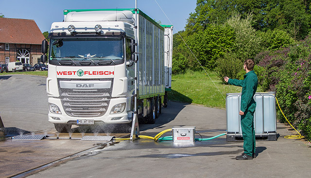 Truck decontamination  Truck disinfection  Vehicle disinfection