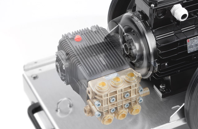 Die verwendete Klauenkupplung dient als optimale Verbindung zwischen Hochdruckpumpe und Elektromotor. Sie gleicht optimal Stöße aus und lässt Motor und Pumpe einfach und schnell voneinander trennen. Die Langlebigkeit wird erhöht und Servie vereinfacht!