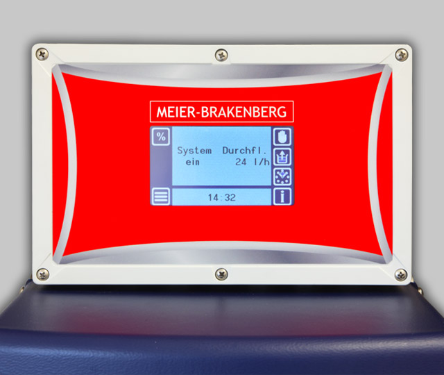 The simple and intuitive menu of MBDos1 allows fast entering of dosing data or retrieval of other important data such as water consumption or injection quantities.