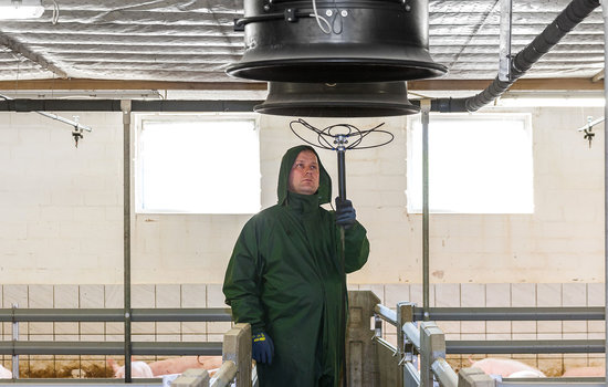 Die Lösung um Abluftschächte komfortabel zu reinigen. Zum Anschluß an den Hochdruckreiniger.