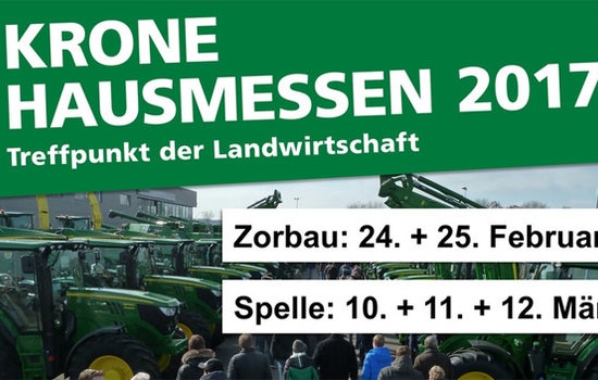 Auf der traditionellen Krone Hausmesse vom 10.-12. März können Besucher unserer Profi-Hochdruckreiniger und die mobile Einzeltierwaage in Augenschein nehmen. Besonderes HighLight: Waschen mit dem frequenzgeregelten Hochdruckreiniger am ShowCar live vor Ort.